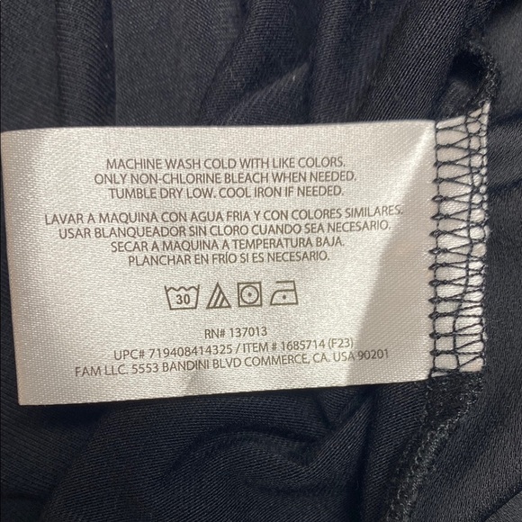 Banana Republic Blouse V-Neck Cap Sleeve Mixed Media Minimalist Black Size Large - Picture 12 of 13